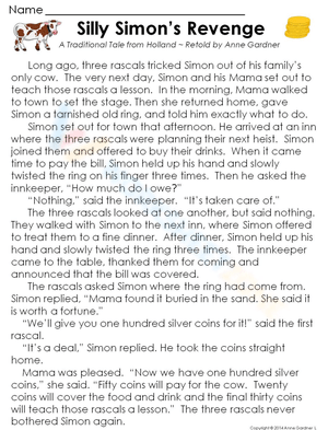 Silly Simon's Revenge: Identifying Rhyming Words