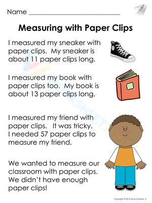 Measuring with Paper Clips: Introduction to Measurement