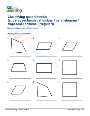 Allocate Quadrilaterals: Sorting Geometric Shapes