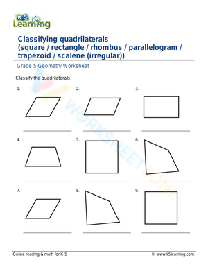 Organize Quadrilaterals: Geometric Arrangement