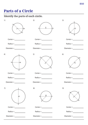 Naming Circle Parts: Geometry Basics