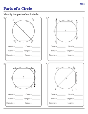 Moderate Part of Circles: Geometry Practice