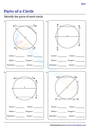 Moderate Part of Circles: Geometry Practice