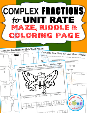 Complex Fractions: Convert to Unit Rate