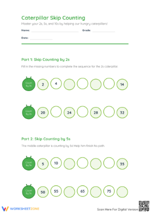Essential Skip Counting Worksheet | Grade 2 Math Ready