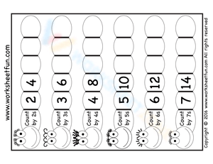 Skip counting numbers