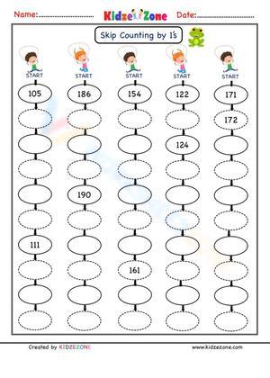 Number 1 Skip Counting Worksheet