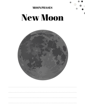 New Moon Worksheet