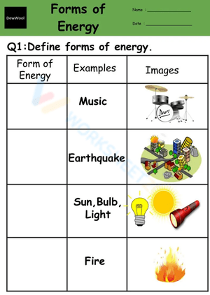 Defining Forms of Energy