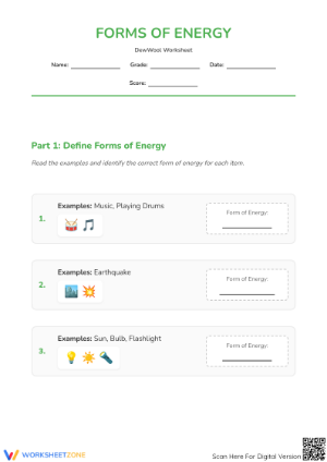 Defining Forms of Energy