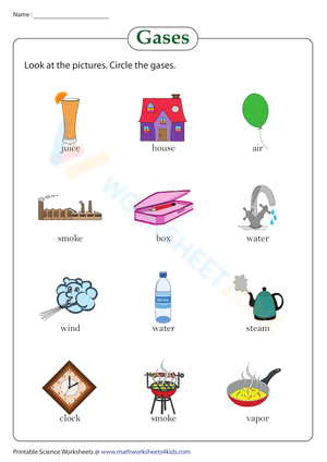 Understanding Gases Worksheet