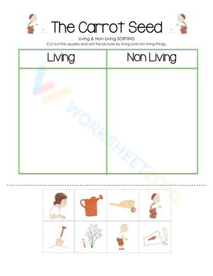 The Carrot Seed Worksheet