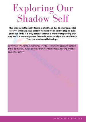 Free Printable Shadow Work Worksheets for Kids Free Printable Shadow Work Worksheets for Kids