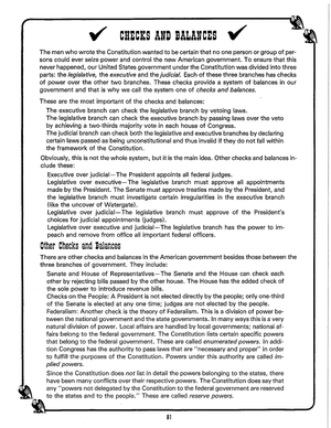 The System of Checks and Balances: Civics Study