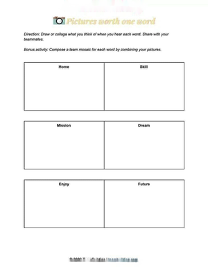 Pictures Worth One Word: Vocabulary Exercise