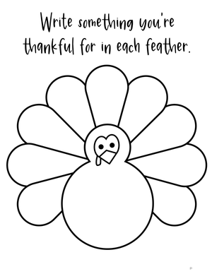 Thankful Writing & Coloring: A Gratitude Activity