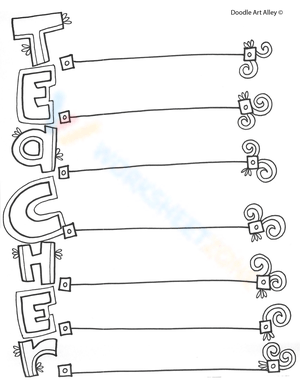 Teacher Poem: Creative Writing Activity