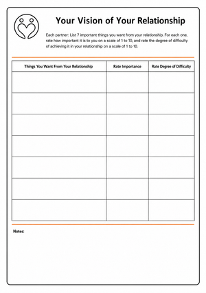 Relationship Vision Worksheet | Essential Social Skills