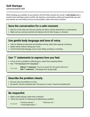 Soft Startups: Conversation Starters