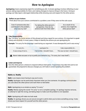 How to Apologize Effectively Skills