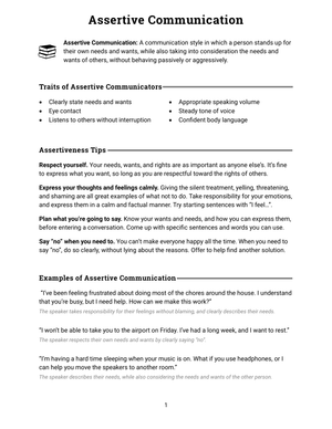 Understanding Assertive Communication Skills