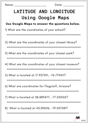 Learn Using Google Map with this Worksheet