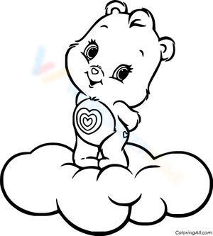 Bear on the Cloud: A Coloring Adventure