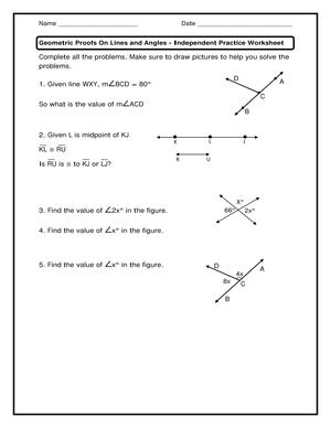 Practice Geometric Proofs with Independent Practice