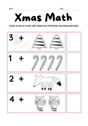Xmas Math Worksheet