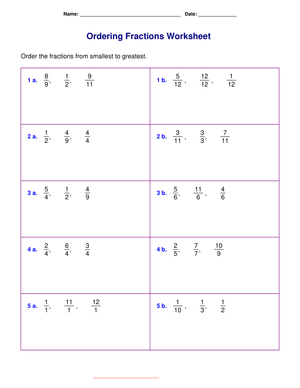 Comparing Fractions: Practice and Learn