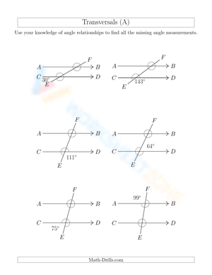 Practice with Transversals