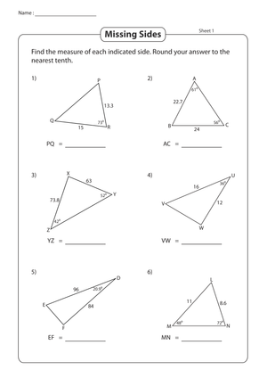 Find Missing Sides
