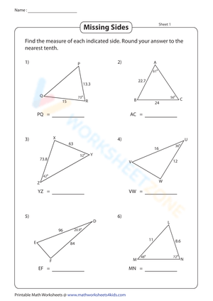 Find Missing Sides