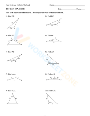 The Law of Cosines