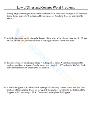 Law of Sines and Cosines Word Problems