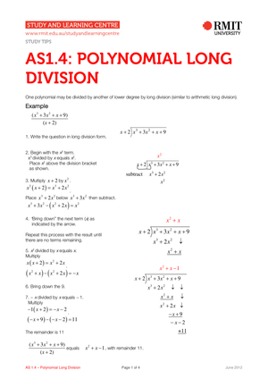 Master Polynomial Long Division 