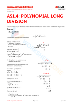 Master Polynomial Long Division 