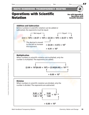 Operations with Scientific Notation Practice
