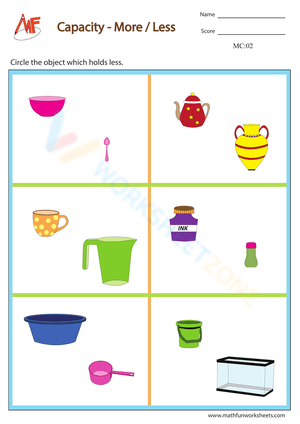 Measuring Liquid Volume Practice Worksheet