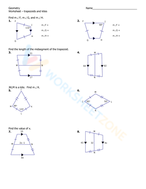 Exploring Trapezoids and Kites