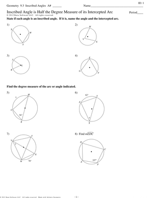 Understanding Inscribed Angles