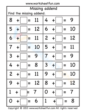 Finding the Missing Addend