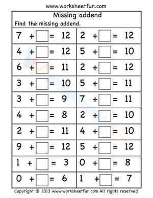 Mastering Missing Addend Skills