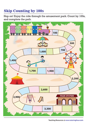 Skip Counting by 100s: Number Skills