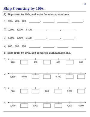 Practice Skip Counting by 100