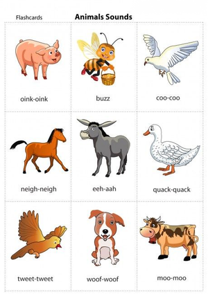 Identifying Animal Sounds Worksheet