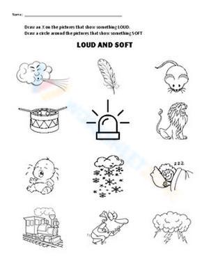 Identifying What's Loud Worksheet