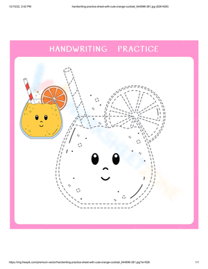 Orange Juice Tracing Fun