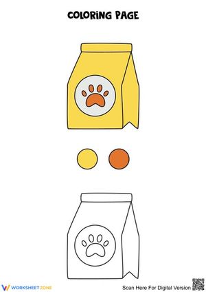 Pet Food Coloring Page