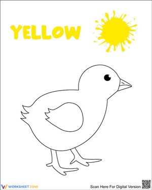 The Chick Coloring Worksheet